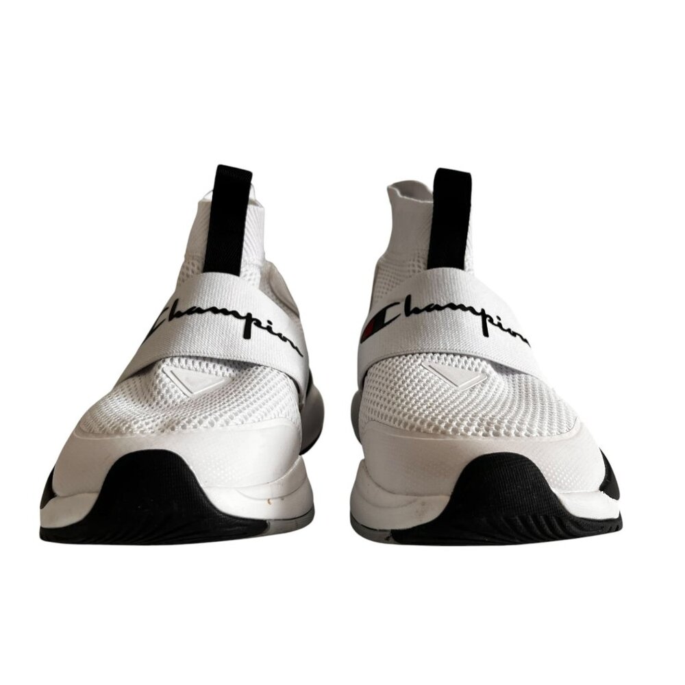 Champion XG Pro White Black High-Top Sneakers Mens Size 10.5M Sock Style - Picture 5 of 9